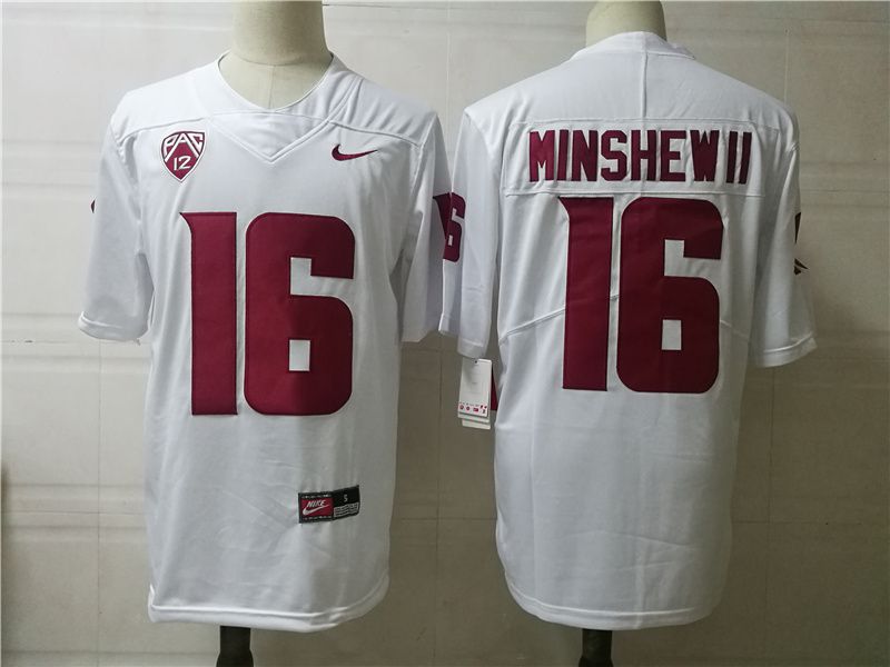 Men Washington State Cougars #16 Minshewii White 2025 Nike Limited NCAA Jersey->ncaa teams->NCAA Jersey